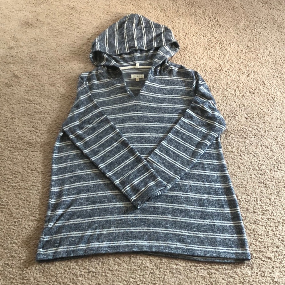 Lou and Grey Brushline Striped Hoodie Sweater